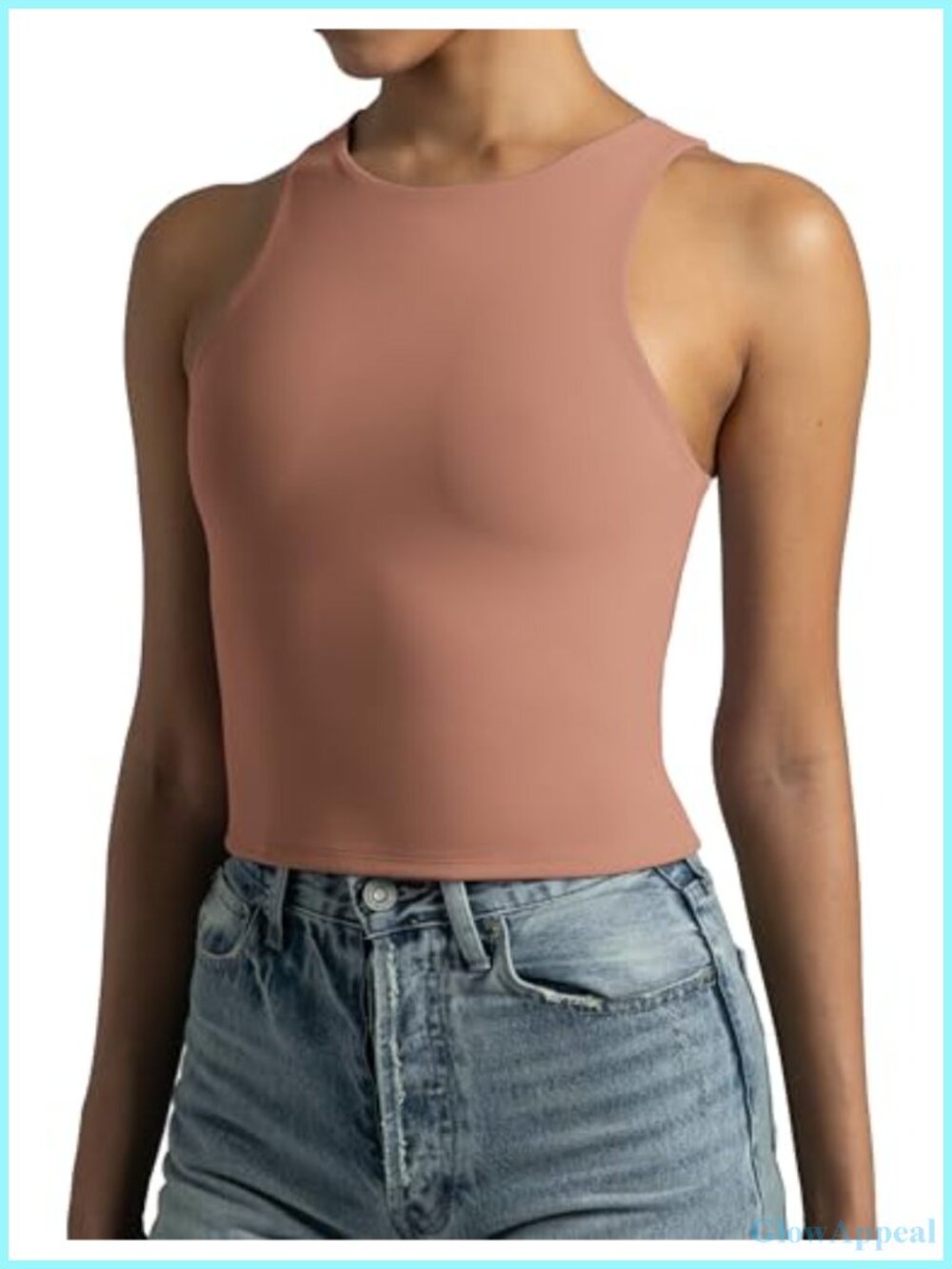 Colorfulkoala Buttery Soft Body Contour Crop Tank Top
